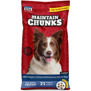 Maintain Chunks Meaty Flavor Dry Dog Food, 34-lb bag