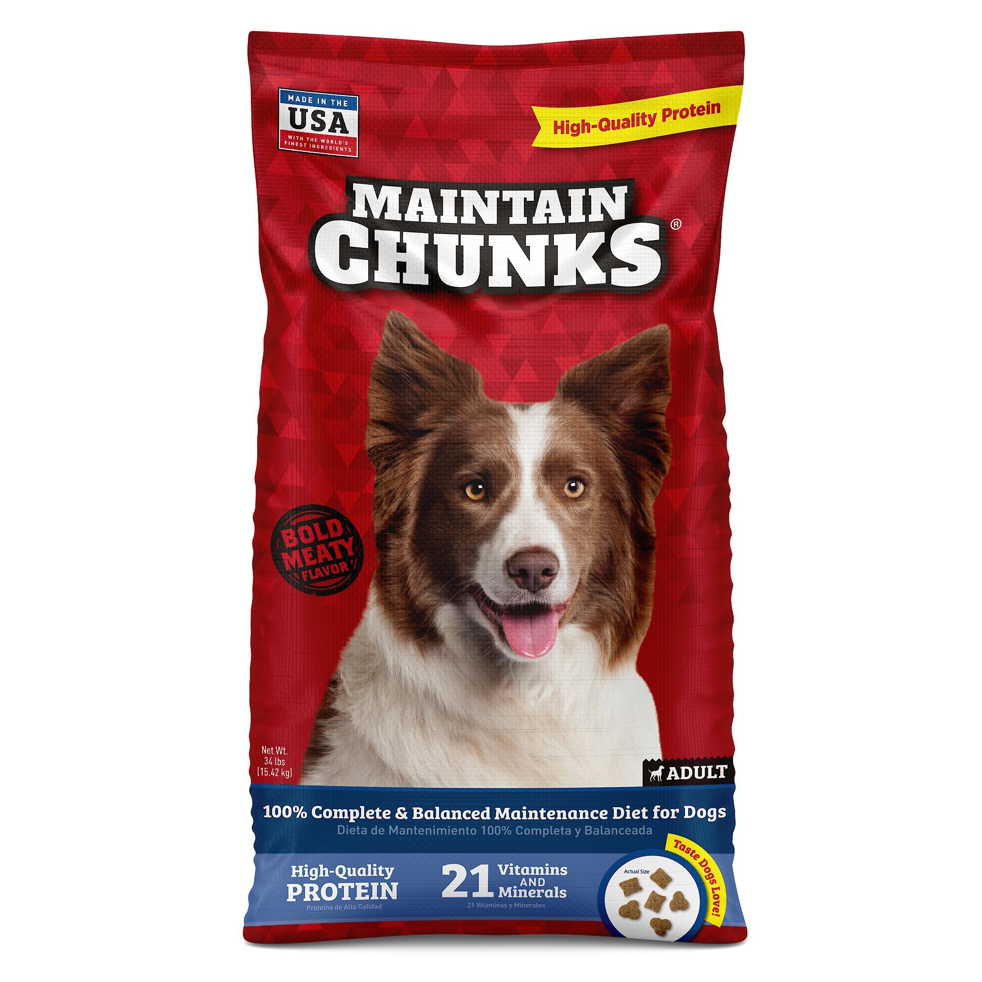 MAINTAIN CHUNKS Meaty Flavor Dry Dog Food reviews Chewy