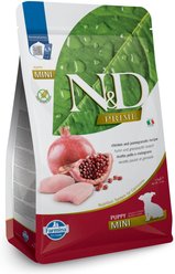 Farmina N&D Prime Chicken & Pomegranate Mini Puppy Dry Dog Food, 5.5-lb bag