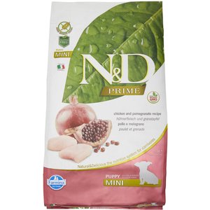 Farmina N&D Prime Chicken & Pomegranate Mini Puppy Dry Dog Food, 5.5-lb bag