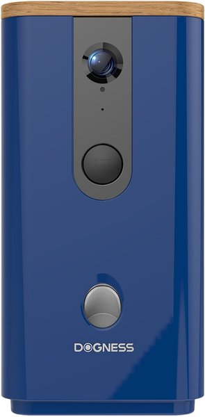 DOGNESS Wi-Fi Smart Camera Pet Treat Dispenser, Blue slide 1 of 2