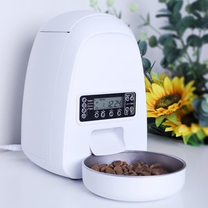 DOGNESS Mini Programmable Automatic Dog & Cat Feeder, White