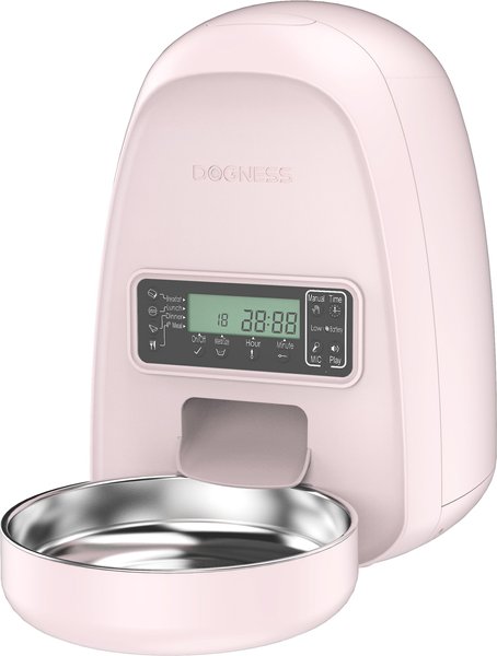DOGNESS Mini Programmable Automatic Dog & Cat Feeder, Pink slide 1 of 7