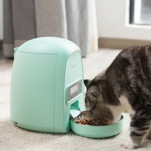 DOGNESS Mini Programmable Automatic Dog & Cat Feeder, Green