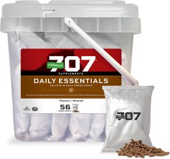 Formula 707 Daily Essentials Vitamins & Minerals Hay Flavor Pellets Horse Supplement, 56 count