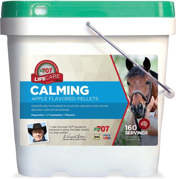 Formula 707 Calming Apple Flavor Pellets Horse Supplement, 20-lb bucket slide 1 of 6