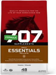 Formula 707 Daily Essentials Vitamins & Minerals Hay Flavor Pellets Horse Supplement, 6-lb bucket