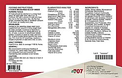 Formula 707 Daily Essentials Vitamins & Minerals Hay Flavor Pellets Horse Supplement, 50-lb bucket slide 2 of 5