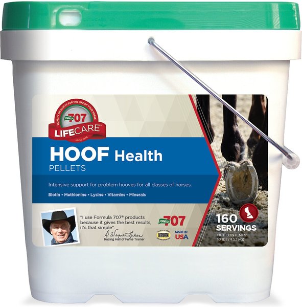 Formula 707 Hoof Health Hay Flavor Pellets Horse Supplement, 10-lb bucket slide 1 of 5