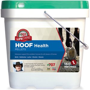 Formula 707 Hoof Health Hay Flavor Pellets Horse Supplement, 10-lb bucket