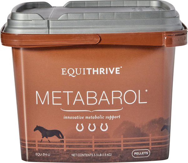 Equithrive Metabarol Metabolism Support Pellets Horse Supplement, 3.3-lb tub slide 1 of 2