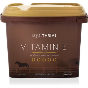 Equithrive Vitamin E Hay Flavor Pellets Horse Supplement, 3.3-lb tub