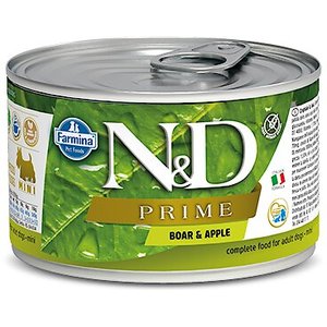 Farmina Natural & Delicious Prime Boar & Apple Canned Dog Food, 4.9-oz can, case of 6