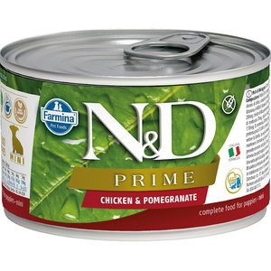 Farmina Natural & Delicious Puppy Prime Chicken & Pomegranate Canned Dog Food, 4.9-oz can, case of 6