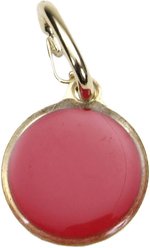 Coastal Pet Products Round Reflective Dog ID Tag, Red