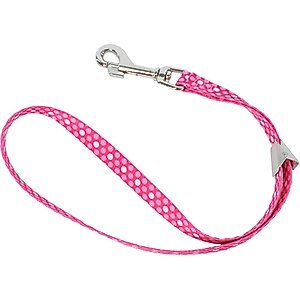 Coastal Pet Products Pet Attire Styles Adjustable Grooming Loop, Pink Dots, 18-in