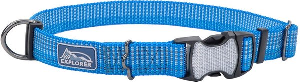 K9 Explorer Brights Reflective Dog Collar, Lake, 8 to 12-in neck, 5/8-in wide slide 1 of 7