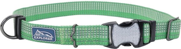 K9 Explorer Brights Reflective Dog Collar, Meadow, 10 to 14-in neck, 5/8-in wide slide 1 of 6