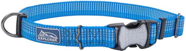 K9 Explorer Brights Reflective Dog Collar, Lake, 12 to 18-in neck, 5/8-in wide slide 1 of 7