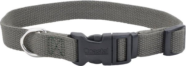New Earth Soy Adjustable Dog Collar, Forest Green, 18 - 26 in slide 1 of 2