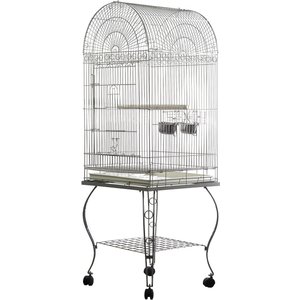 A&E Cage Company Economy Dome Top Bird Cage, Platinum