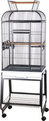 A&E Cage Company Play Top Bird Cage & Plastic Base, Black