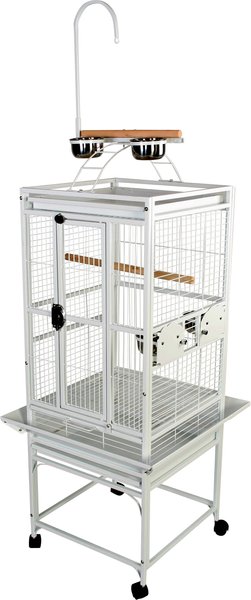 A&E Cage Company Play Top Bird Cage, Black, X-Small slide 1 of 3