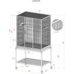 A&E CAGE COMPANY Flight Bird Cage & Stand, Black - Chewy.com