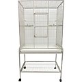 A&E Cage Company Flight Bird Cage & Stand, Platinum