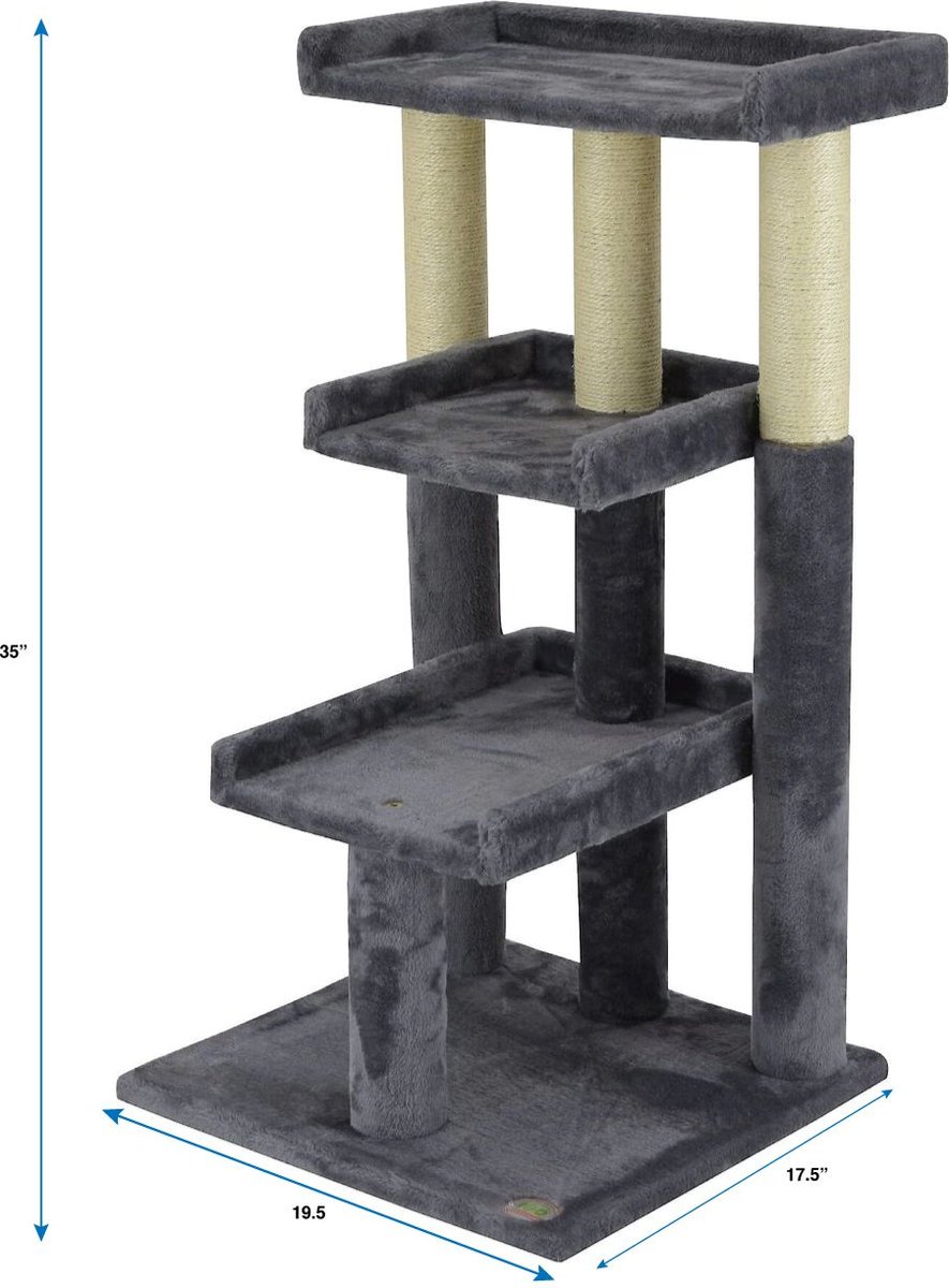 Go Pet Club 35-in Faux Fur Cat Tree