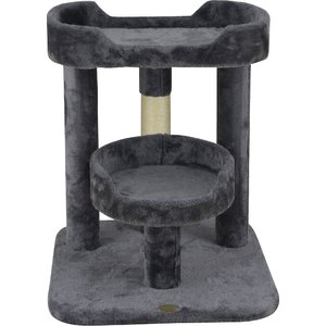 Go Pet Club 23-in Faux Fur Cat Tree, Gray