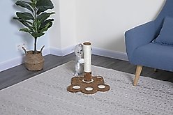 Go Pet Club 16-in Sisal Cat Scratching Post with Toy, Brown