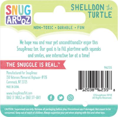 Show full view: Snugarooz Baby Shelldon Dog Toy, 5-in slide 3 of 5