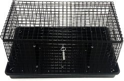 Martin's Cages 4-Compartment Travel Rabbit Cage, Medium, Black