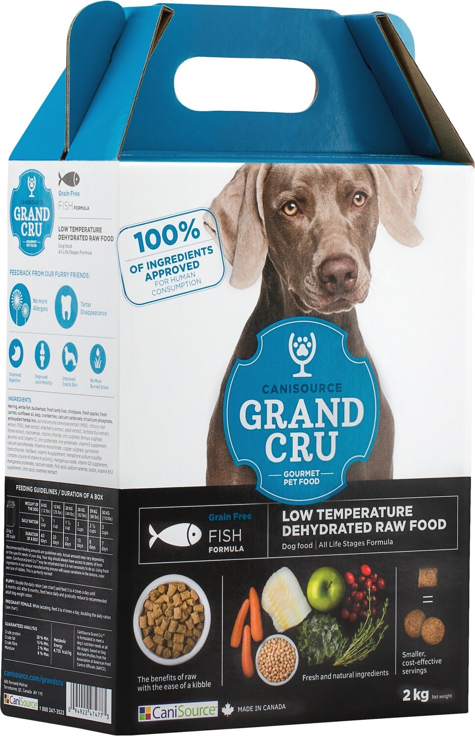 CANISOURCE Grand Cru Fish GrainFree Dehydrated Dog Food, 4.41lb bag