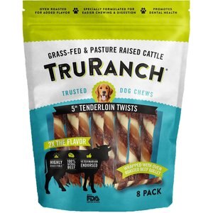 TruRanch 5" Tenderloin Twists Dog Treats, 8 count