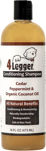 4-Legger Organic Peppermint, Cedar & Eucalyptus Dog Conditioning Shampoo, 16-oz bottle slide 1 of 6