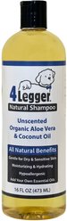 4-Legger Organic Hypo-Allergenic Unscented Aloe Dog Shampoo, 16-oz bottle