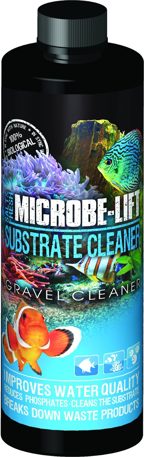 Microbe-lift Gravel & Substrate Aquarium Cleaner, 8-oz Bottle - Chewy.com