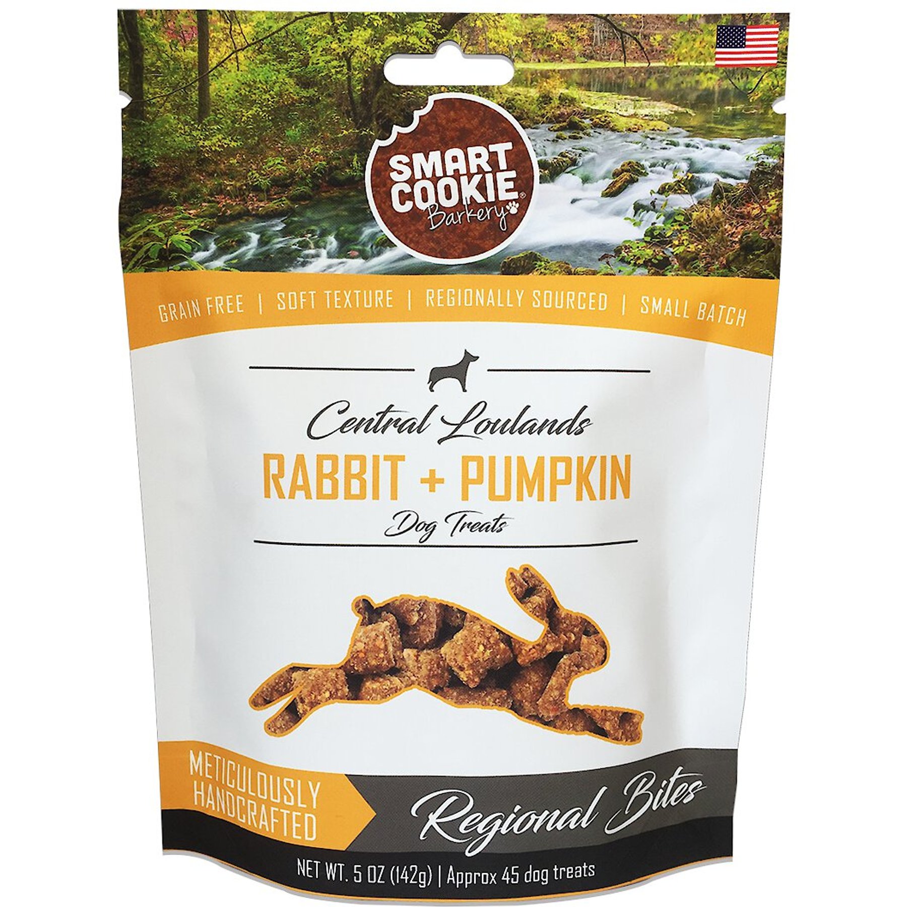 Smart Cookie Central Lowlands Rabbit Pumpkin Dog Treats 5 oz