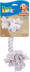 Penn-Plax 2 Knot Tough Dog Rope Toy, White
