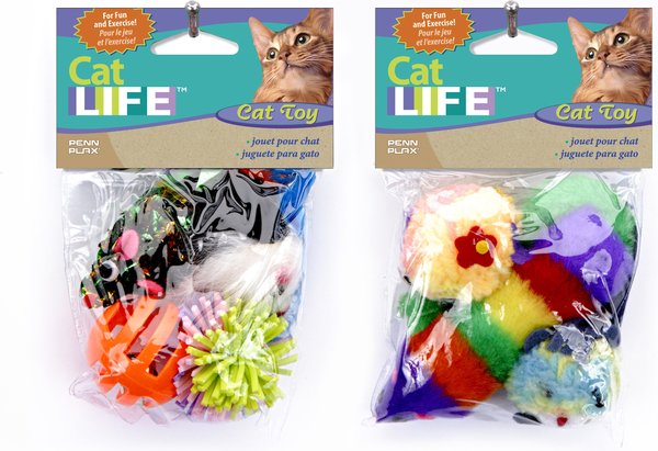 Penn-Plax Play-Fulls Multi-Pack Cat Toys, Color Varies slide 1 of 3