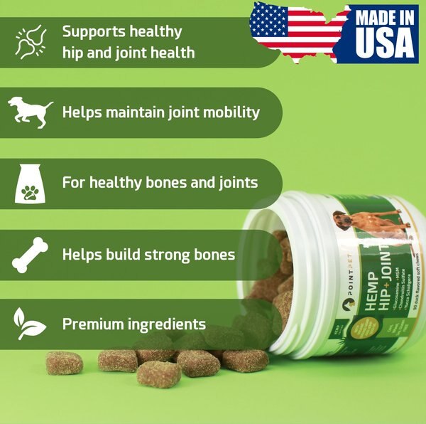 PointPet Hip + Joint with Collagen Beef Flavored Dog Supplement, 90 count