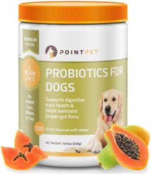 PointPet Digestive Health & Probiotics Duck Flavored Dog Supplement, 120 count