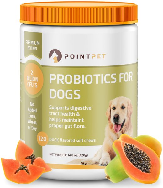 PointPet Digestive Health & Probiotics Duck Flavored Dog Supplement, 120 count slide 1 of 11