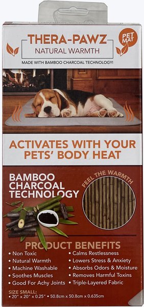 The Green Pet Shop Thera-Pawz Warming Dog & Cat Pad, Grey, Grey, Small slide 1 of 5