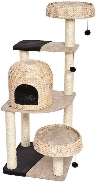 MIDWEST Feline Nuvo Biscayne 59.75 in Modern Wicker Cat Tree