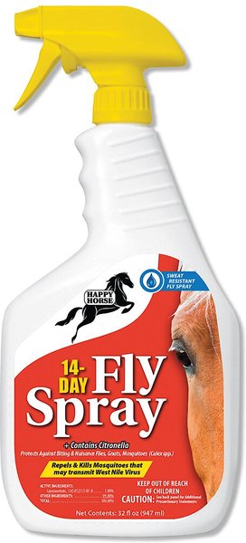 Happy Horse 14-Day Sweat Resistant Fly Repellant Horse Spray, 32-oz bottle slide 1 of 1