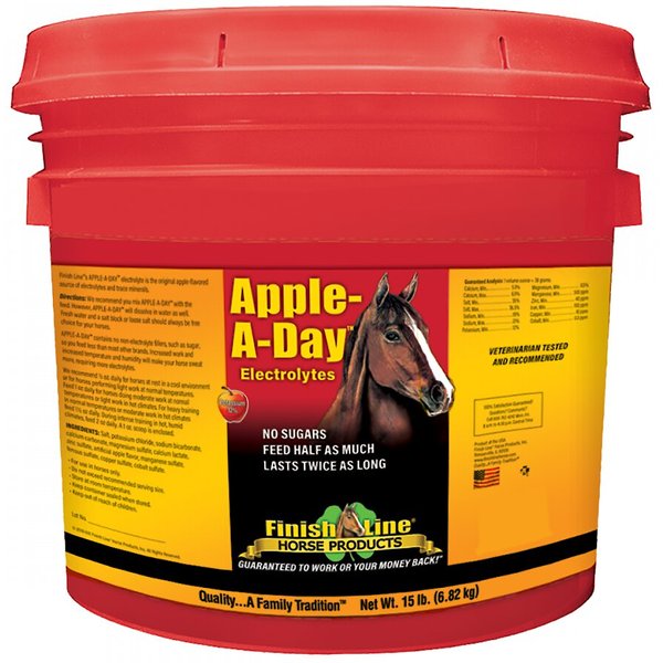 Finish Line Apple-A-Day Electrolyte Apple Flavor Powder Horse Supplement