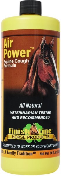 Finish Line Air Power Cough Relief Respiratory Liquid Horse Supplement, 34-oz bottle slide 1 of 1